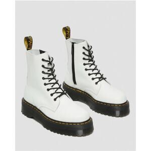 Dr. Martens Jadon White Eight Eye Boots Sz 9